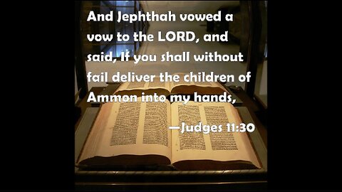 Jephthah's rash vow