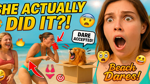 Challenging Hot Girls at the Beach! 🌴🔥 | Funny Dares & Reactions