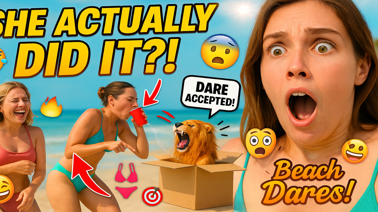 Challenging Hot Girls at the Beach! 🌴🔥 | Funny Dares & Reactions