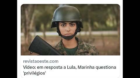 Vídeo: em resposta a Lula, Marinha questiona 'privilégios'. O vídeo compara as atividades de jovens que atuam na Marinha e dos que estão fora das Forças Armadas