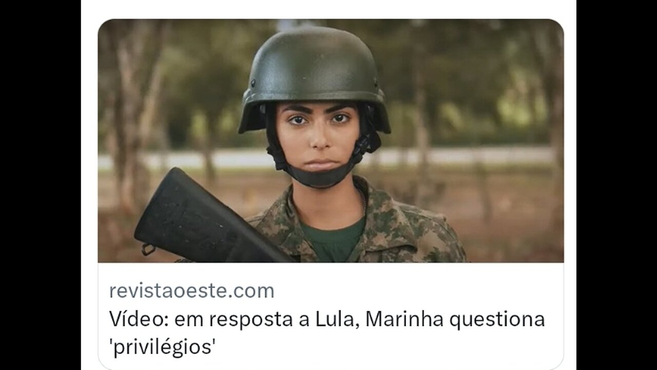 Vídeo: em resposta a Lula, Marinha questiona 'privilégios'. O vídeo compara as atividades de jovens que atuam na Marinha e dos que estão fora das Forças Armadas