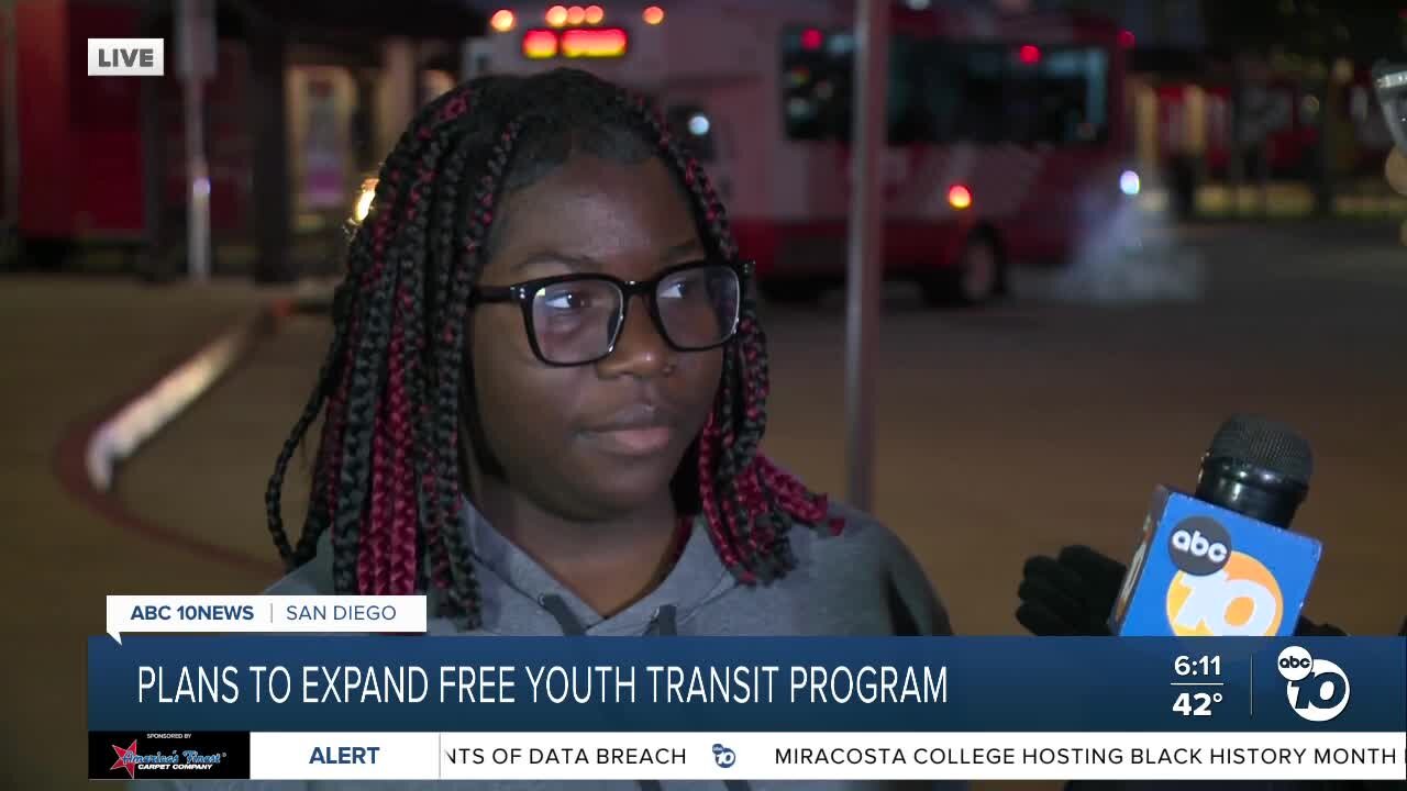 Student speaks on importance of county's free youth transit program