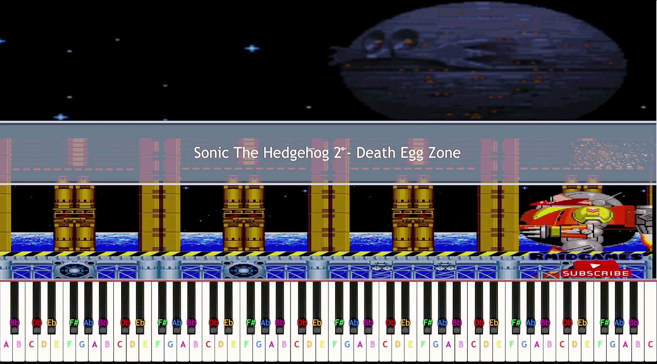 Sonic The Hedgehog 2 - Death Egg Piano MIDI