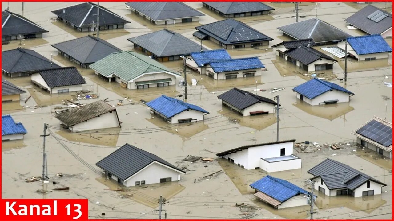 Heavy rain triggers floods, landslides in central Japan