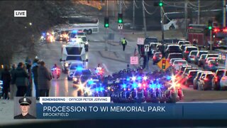 Final procession for Officer Jerving