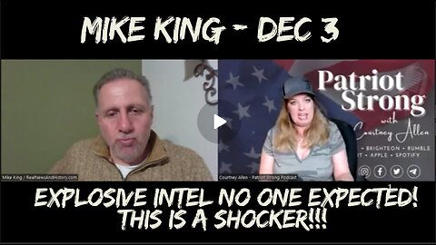 Mike King- Explosive Intel No One Expected! This Is A Shocker!!! - Dec 2024.