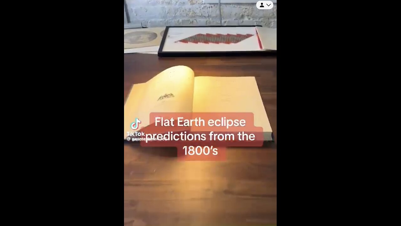 Flat earth eclipse book from 1800 shows the eclipse that took place in April of 2024