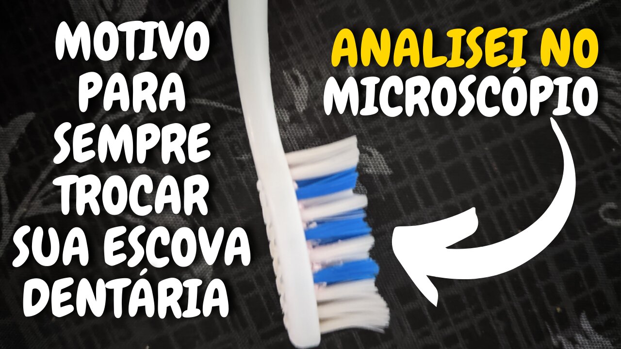 COLOQUEI UMA ESCOVA DE DENTE NO MICROSCÓPIO OLHA SÓ O RESULTADO