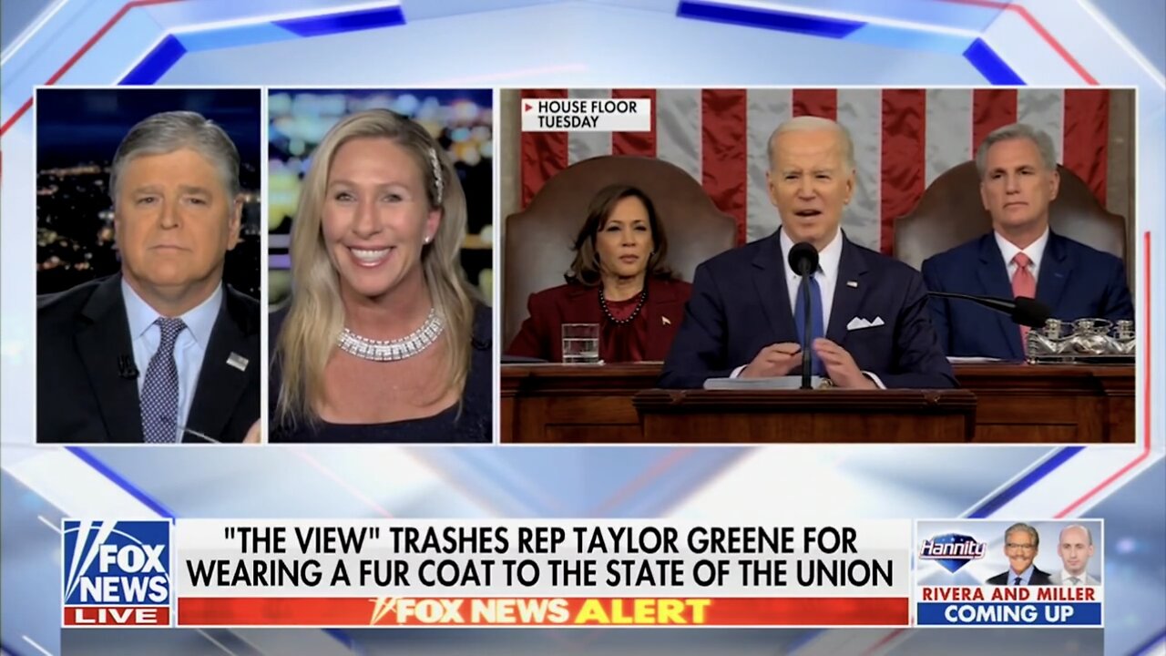 Congresswoman Marjorie Taylor Greene Joins Sean Hannity to Discuss Last Night's SOTU Address