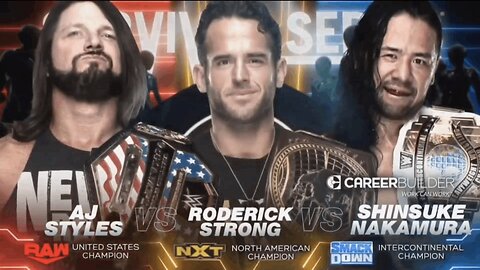 AJ Styles vs Roderick Strong vs Shinsuke Nakamura - Survivor Series 2019 (Full Match)