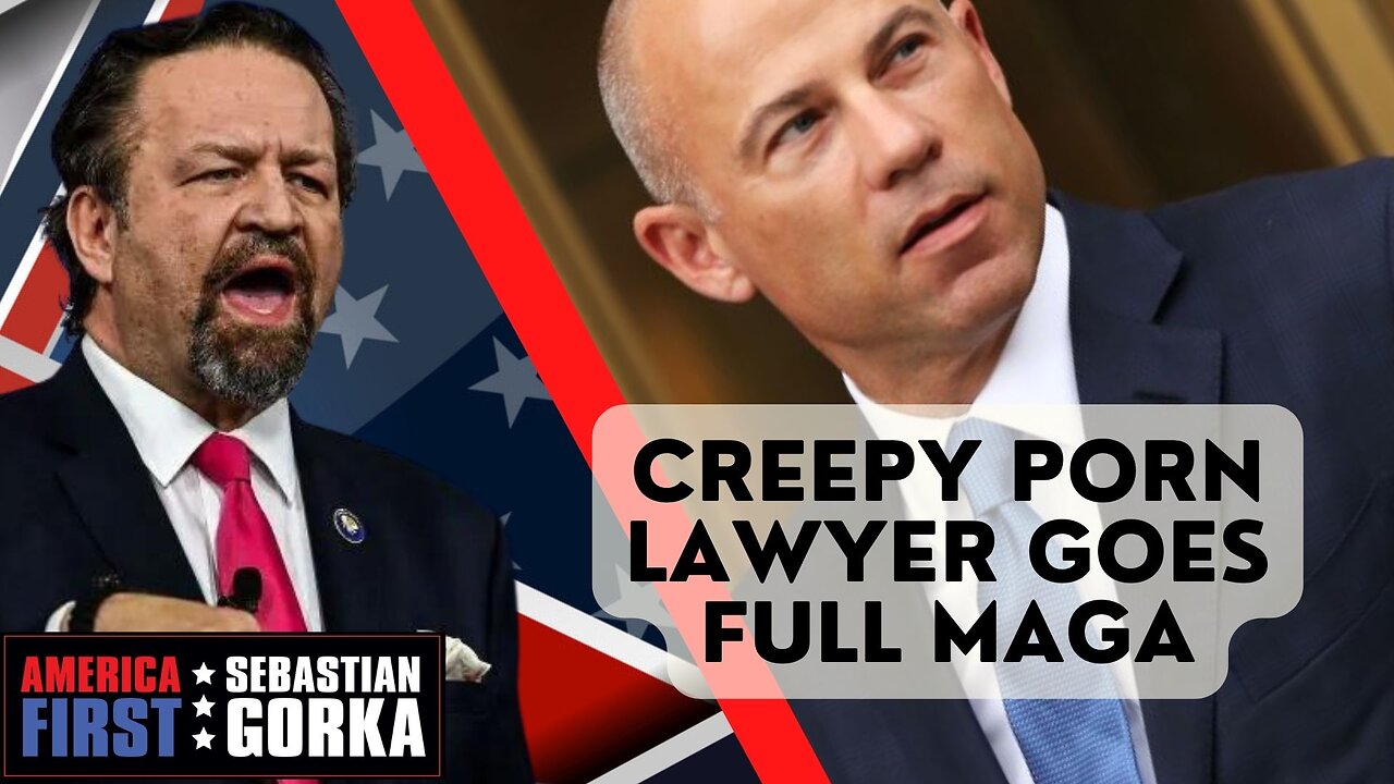 Creepy Porn Lawyer goes full MAGA. Julie Kelly with Sebastian Gorka on AMERICA First