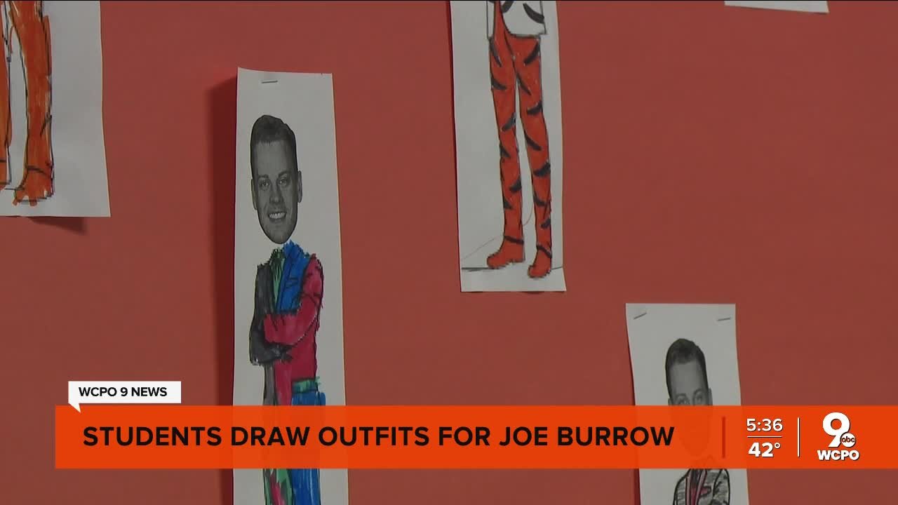 Students design fashion suggestions for Joe Burrow