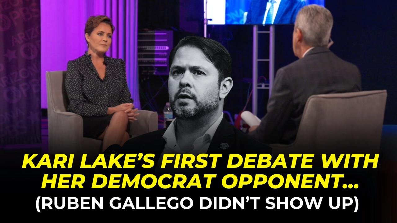 WATCH: Kari Lake’s First Debate With Her Democrat Opponent… But He Didn’t Show Up!