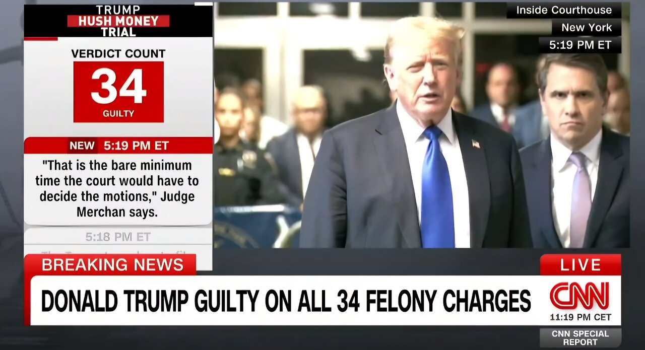 Trump Responds After Guilty Verdict