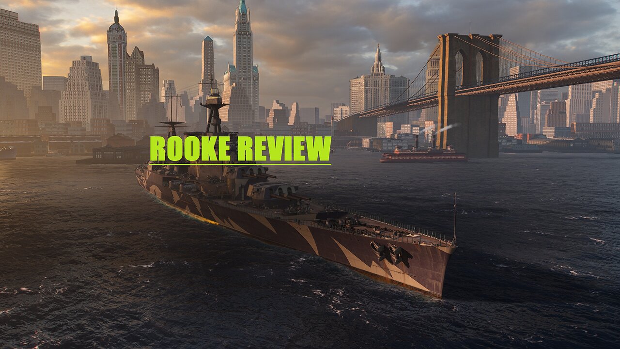 WORLD OF WARSHIPS: ROOKE REVIEW (NO GAMEPLAY)