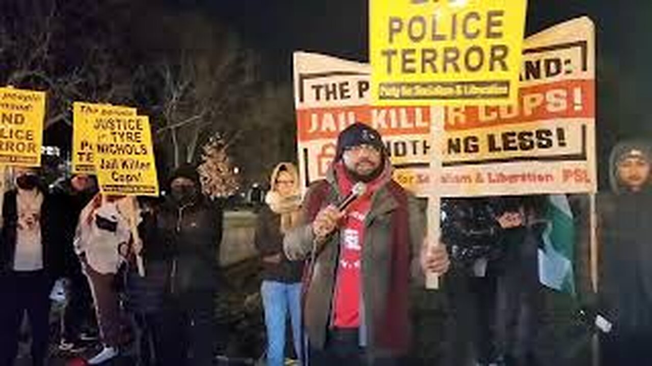 Washington DC LIVE 1.27.2023 Protest Starting in DC to End Police Terror Justice for Tyre Nichols