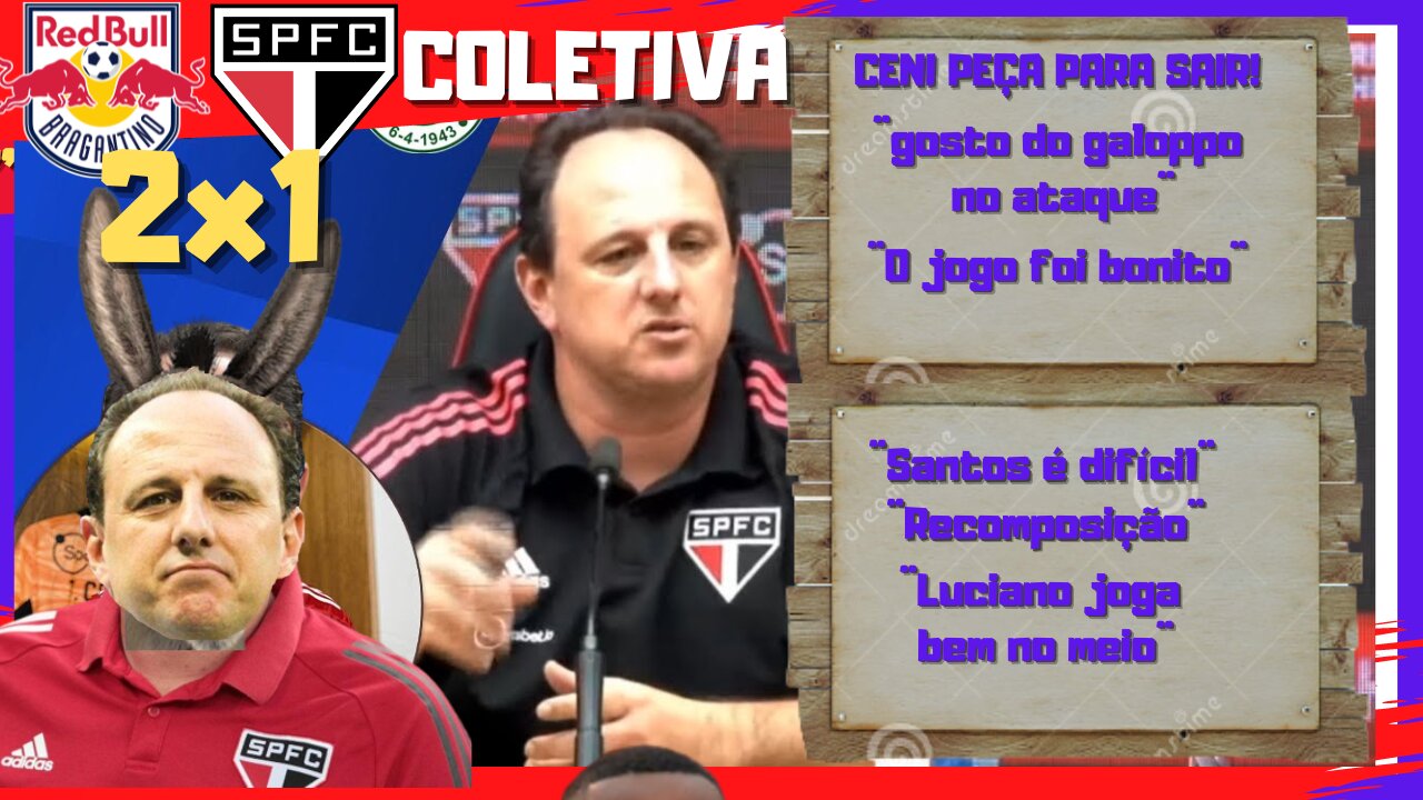 COLETIVA: RR BRAGANTINO 2X1 SÃO PAULO l AS DESCULPAS DO TREINEIRO.