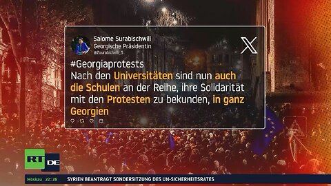 Georgiens Präsidentin Surabischwili ruft Schulen zur "Solidarität" mit den Protesten auf