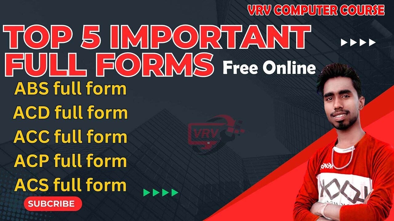 Top 5 important Full Forms 100% ये प्रश्न पूछे जा रहे हैं #abs #acd #acc #acp #english #fullform