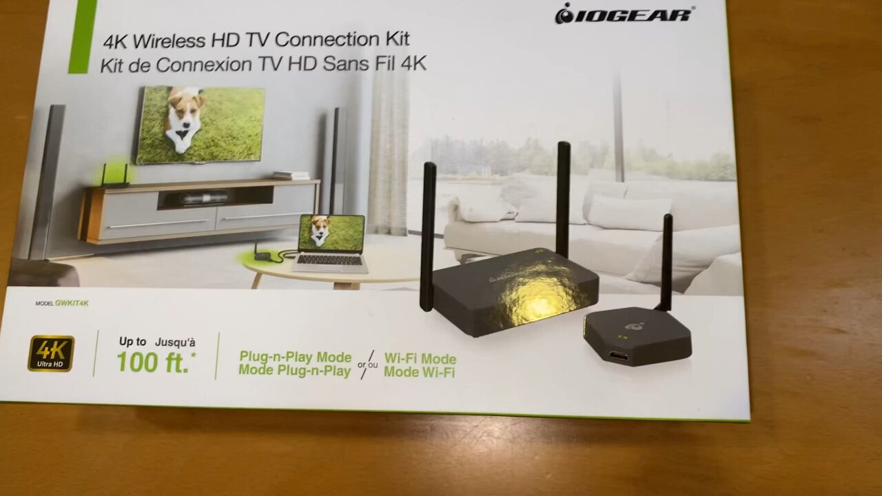 UnBoXing Close Up Look at @ IOGEAR 4K Wireless HD TV Connection Kit BH #IOGWKIT4K • MFR # GWKIT4K