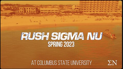 Rush Sigma Nu Spring 2023