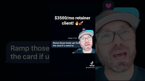 This is a $3500/mo client! #shorts #marketing