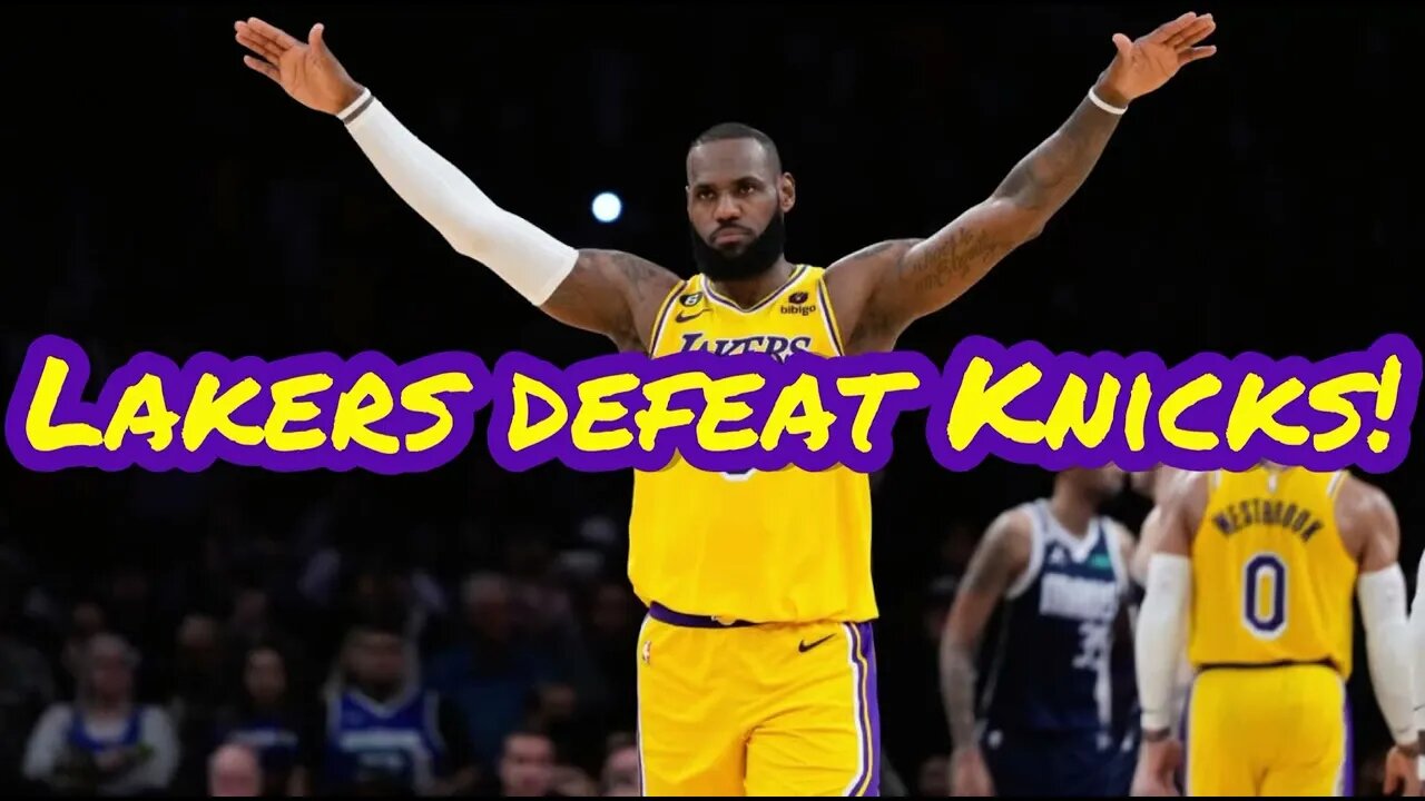 Lakers Defeat Knicks #lakers #espn