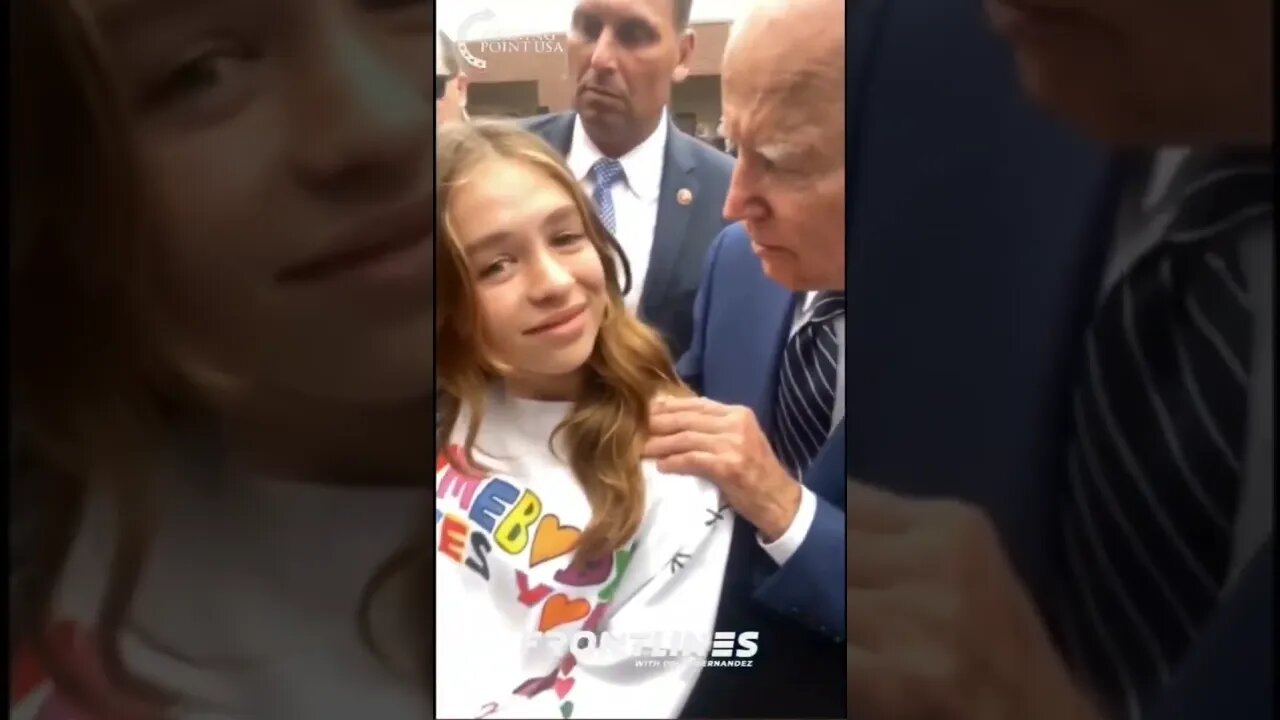 Creepy Joe Biden tells young girl "No serious guys until you're 30"