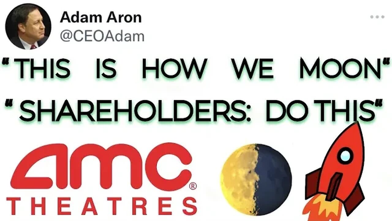 AMC/APE - ADAM ARON JUST SPOKE...