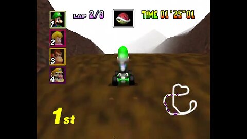 Mario Kart 64 - Choco Mountain Gameplay