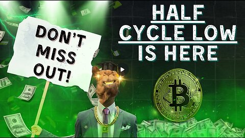 Half Cycle Low is FORMING RIGHT NOW !!
