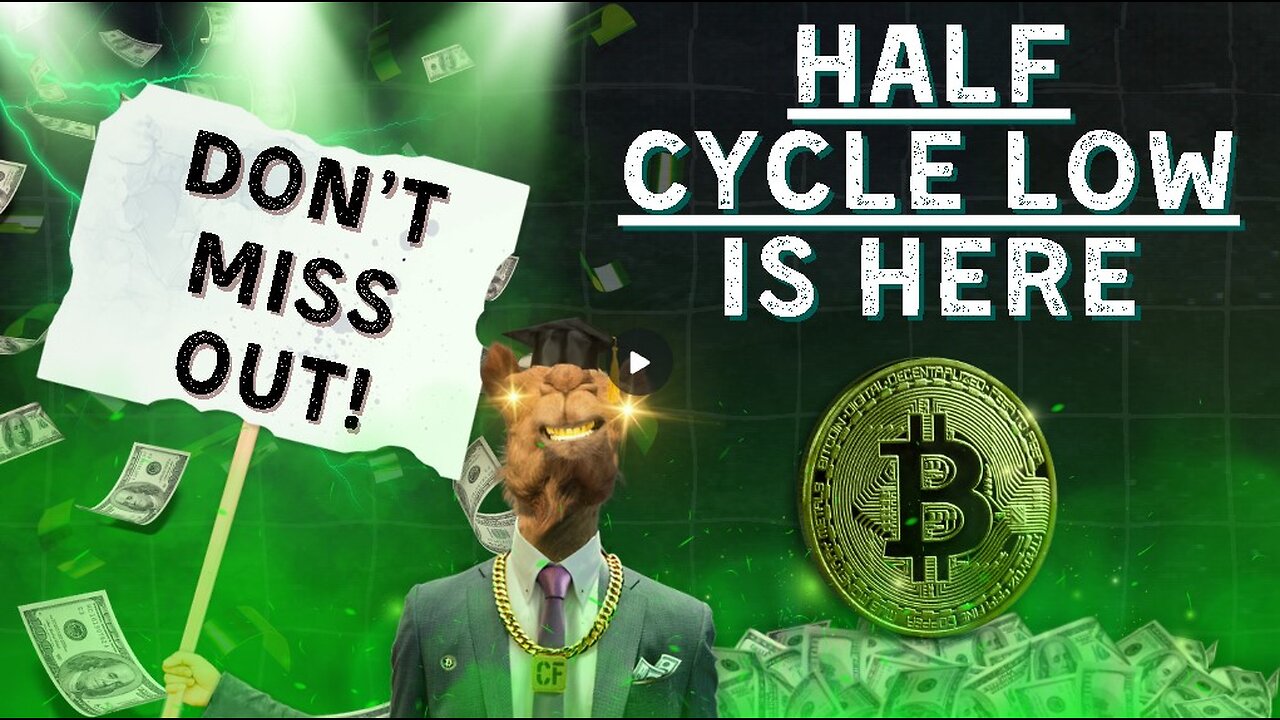 Half Cycle Low is FORMING RIGHT NOW !!