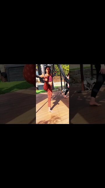 Double #aerialsilks Playtime at our retreat space in La Jolla California.