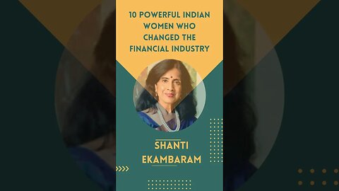 10 powerful women that changed the Indian Finance Industry #shorts #womenempowerment #motivation