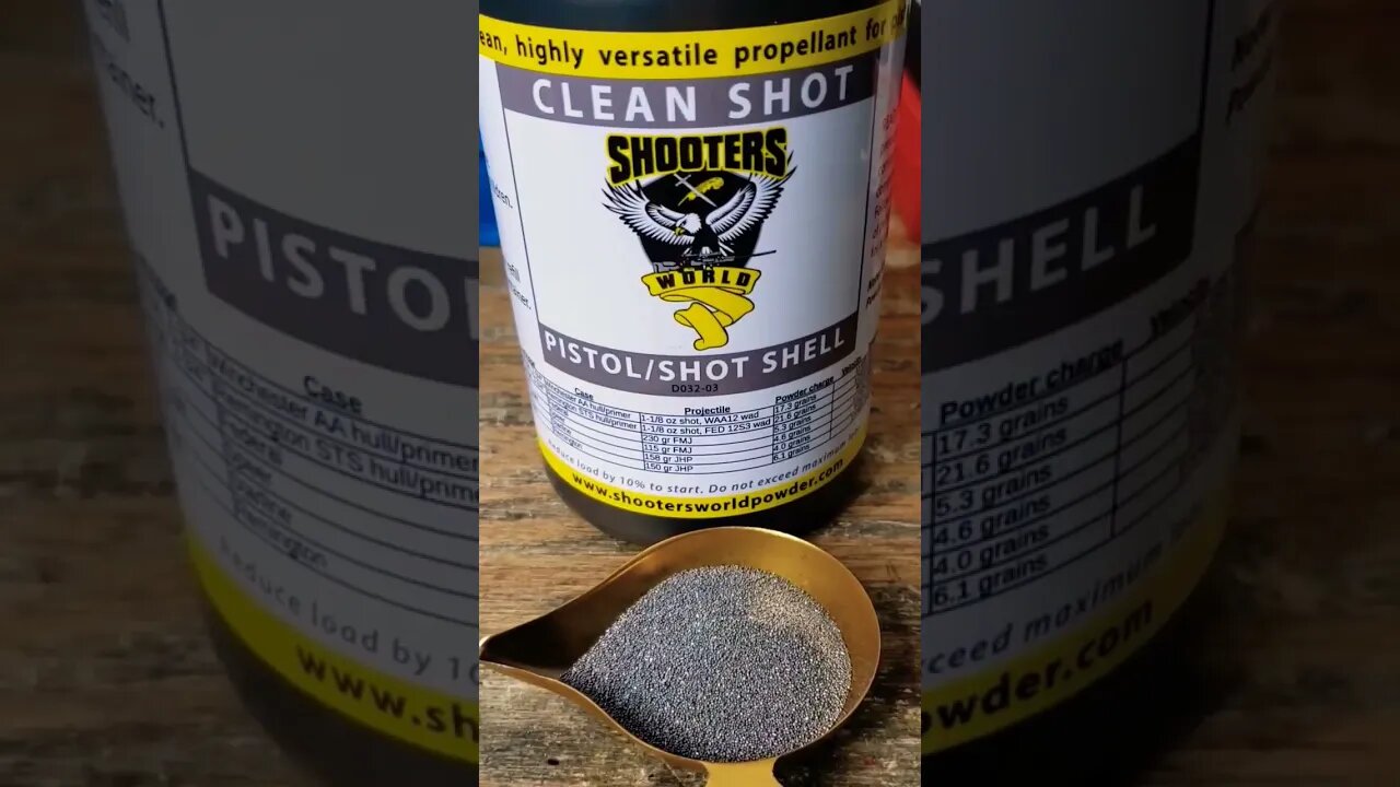 A Quick Look At Shooter World Clean Shot Powder For Reloading Pistols And Shot Shells