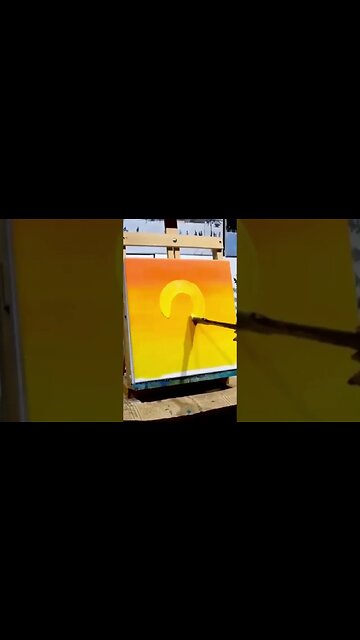 1 Million Views Sunrise Art 😁☀️ Sunset Scenery with Oil Pastel for beginners @tvasart #viral #shorts