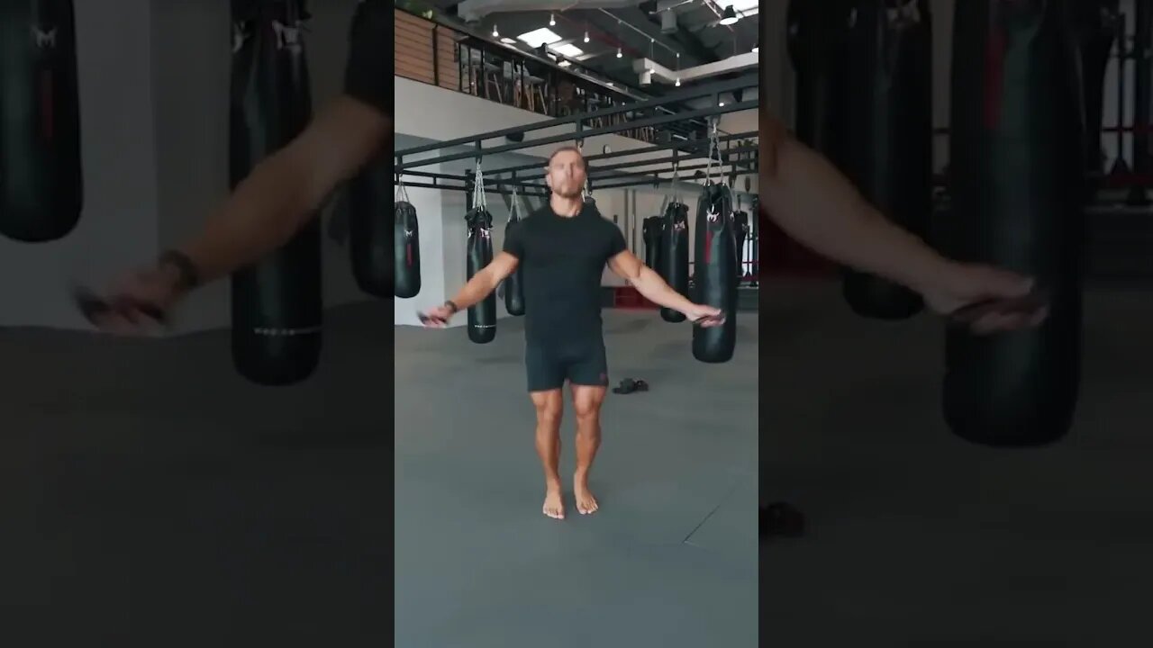 Andrew teaches you the basics on how to fight using a jump rope