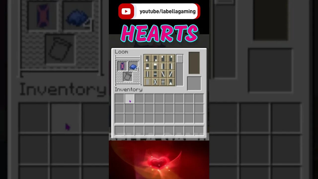 Double Heart Banner | Minecraft