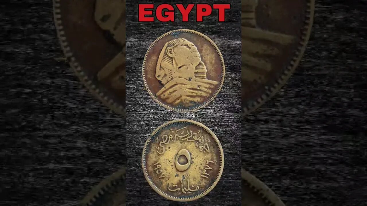 EGYPT 5 MILLIMES 1957. #shorts #viral #coinnotesz