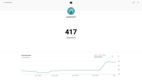 Day 4 of Streaming my Subscriber Count