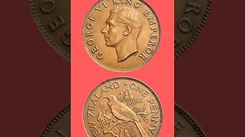 NEW ZEALAND 1 PENNY 1940.#shorts #viral #coinnotesz