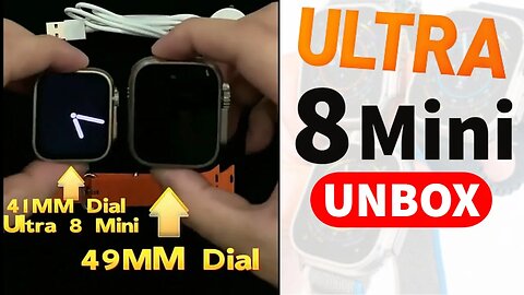 LANÇAMENTO! IWO Ultra 8 Mini Smartwatch UNBOX