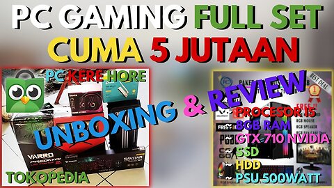 ✅UNBOXING AND REVIEW PC GAMING FULLSET CHEAP CHEAP