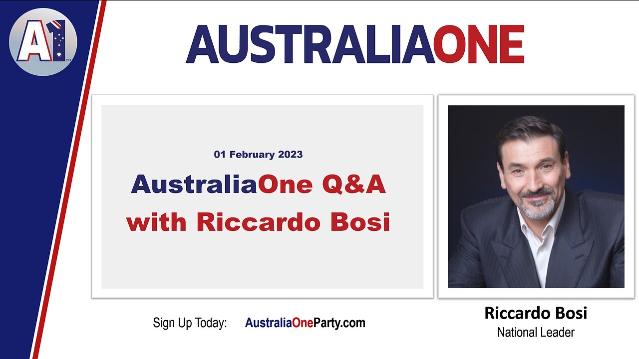 AustraliaOne Party - AustraliaOne Q&A Update