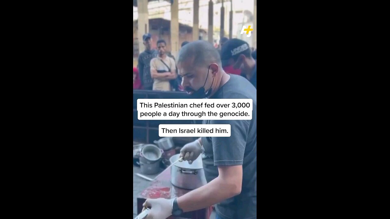 He was able to feed over 3,000 people a day in Gaza before the Israeli drones killed him