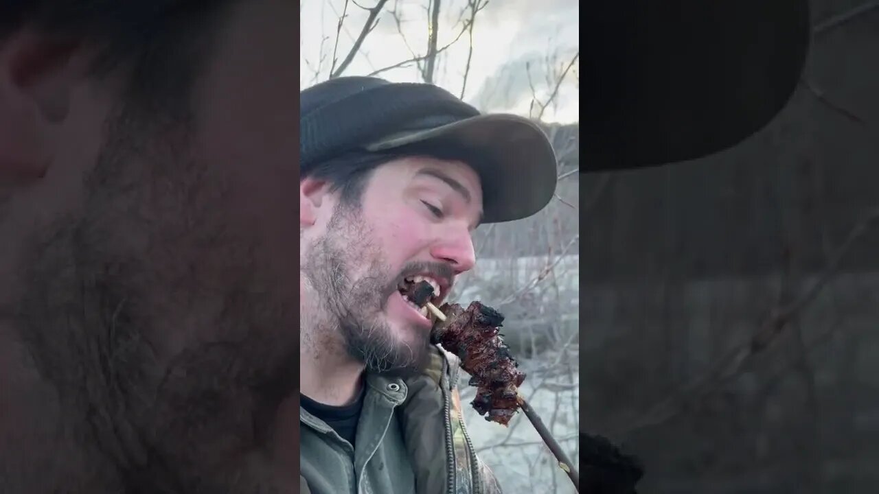 Primitive meat on a stick.