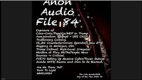 CocaCola Trafficking UKR Children | PepsiCo-Jesuit-WEF Links & DJT As*as*n*tion Attempt | USMil EO13818 Audits Ongoing (11/30/24)