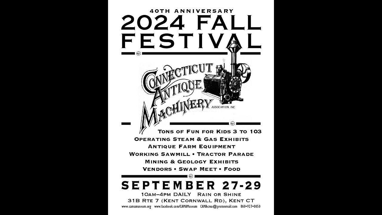 2024 Fall Festival is here! Sept 27, 28 and 29th See you there!!!!