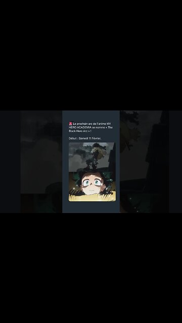 Le prochain arc de l’anime MY HERO ACADEMIA se nomme « The Black Hero Arc »