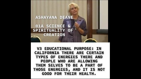 V3 EDUCATIONAL PURPOSE: IN CALIFORNIA THERE ARE CERTAIN TYPES OF ENERGIES THERE AND PEOPLE WHO ARE A